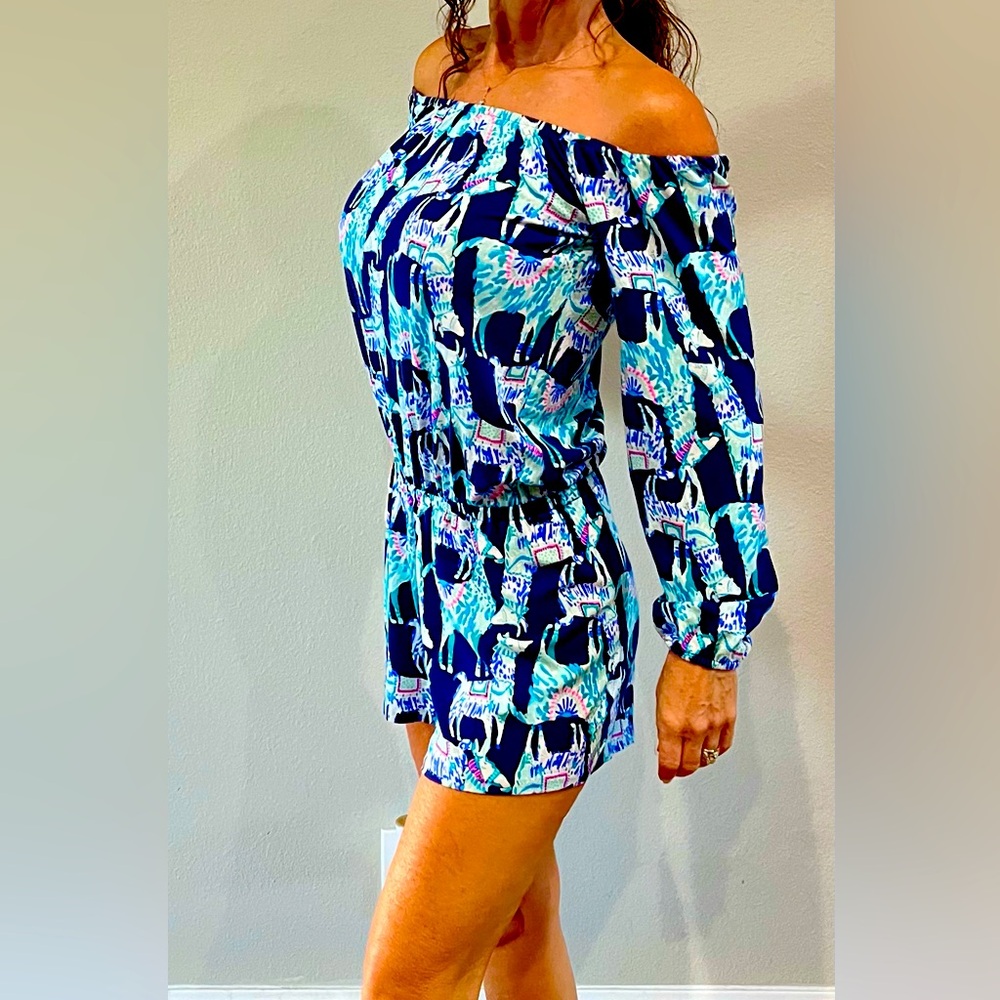 Lilly llama Romper Print cotton and comfy!